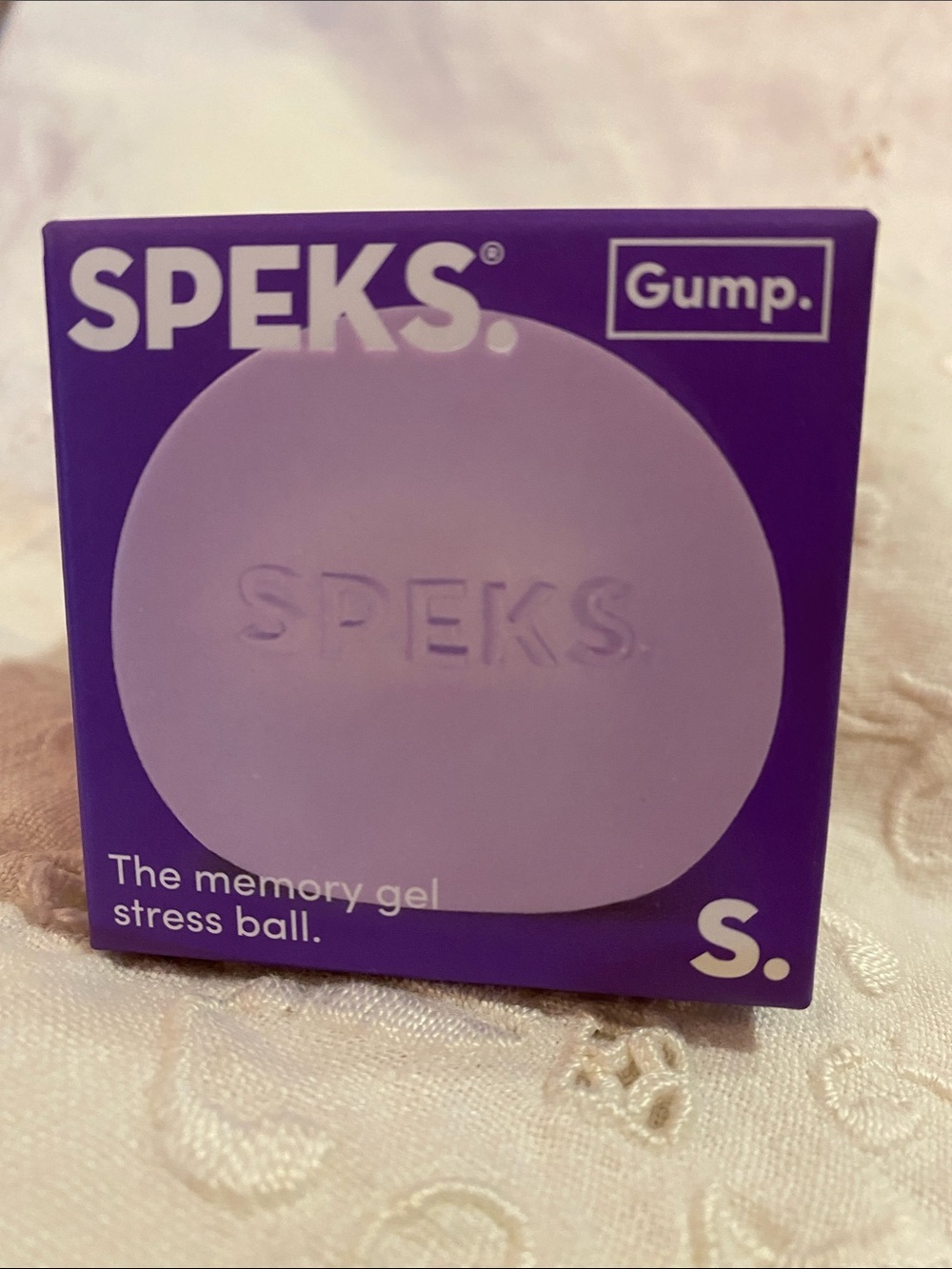 SPEKS Gump Purple Memory Gel Stress Ball Soft Silky Squishy Fidget Stress Toy